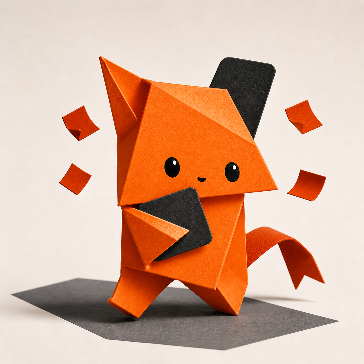 Riv, Ariv's orange folded-paper mascot